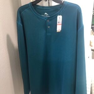 Tommy Bahama  Long Sleeve Henley NWT